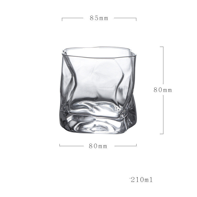 Crystal Shaped Whiskey Glass