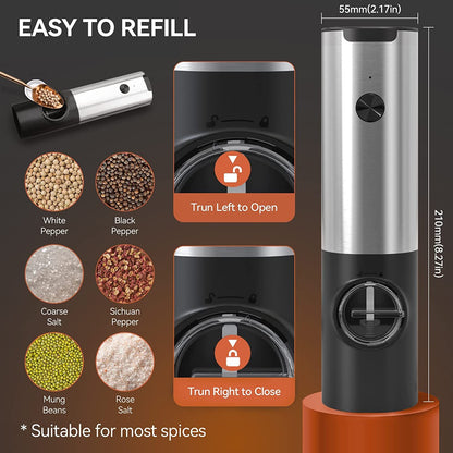 Premium Electric Salt and Pepper Grinder