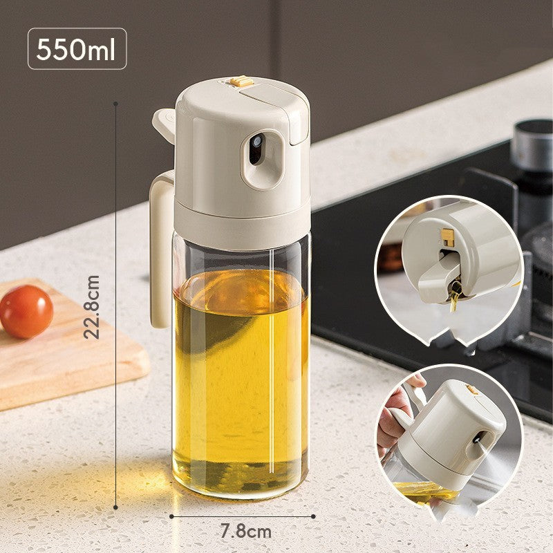 2-in-1 Glass Oil Sprayer Bottle